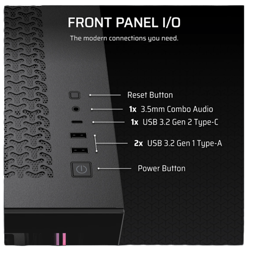 Corsair 3500X RS-R ARGB Mid Tower Gaming Case in Black